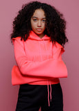 REBEL HOODIE - HOT PINK